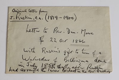 Lot 259 - John Ruskin (1819-1900)