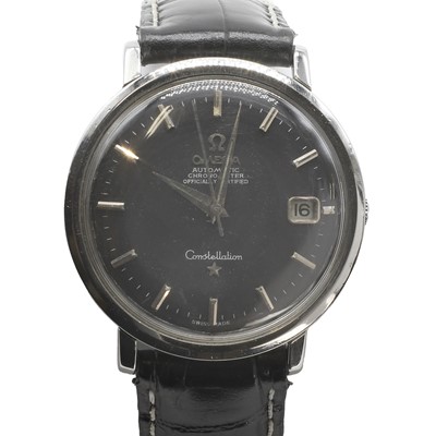 Lot 375 - A stainless steel Omega Constellation automatic wrist watch