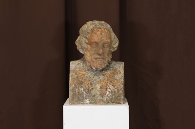 Lot 59 - A terracotta bust of Homer after the antique