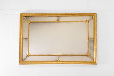 Lot 114 - A George III-style giltwood overmantel mirror