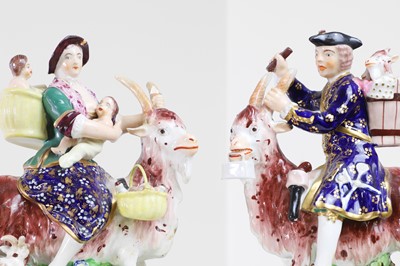 Lot 205 - A pair of Bloor Derby porcelain figures