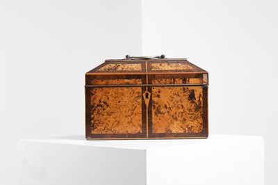 Lot 168 - A George III mulberry tea caddy