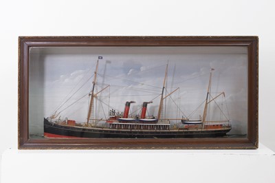Lot 257 - A diorama of the steam yacht 'Darwin'