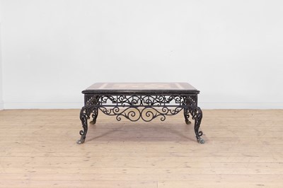 Lot 21 - A specimen marble-topped coffee table