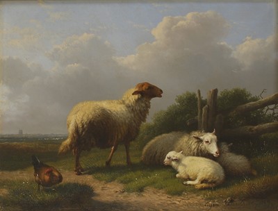 Lot 344 - Eugène Verboeckhoven (Belgian, 1798-1881)