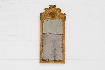 Lot 166 - A late baroque giltwood pier mirror