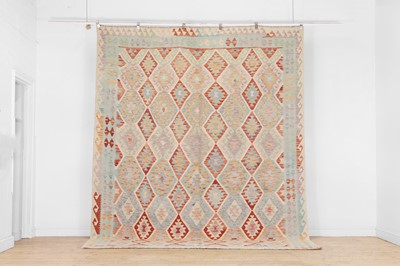 Lot 132 - A flat-weave wool kilim rug of Anatolian design