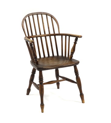 Lot 398 - An ash Windsor chair