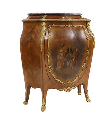 Lot 450 - A Louis XV kingwood and gilt bronze Vernis Martin meuble a Hauteur d'Appui