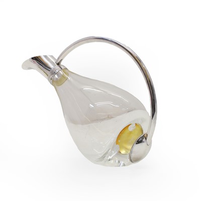 Lot 32 - A modern silver mounted decanter