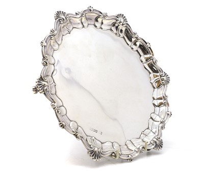 Lot 88 - A silver salver