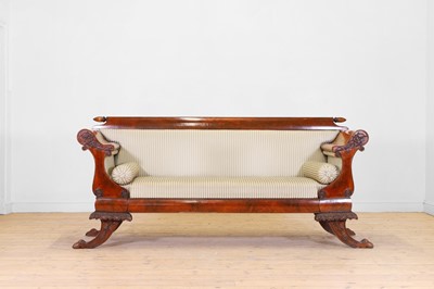 Lot 115 - A Biedermeier mahogany settee