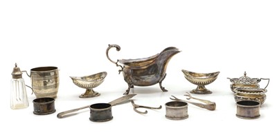 Lot 19 - A collection of silver items