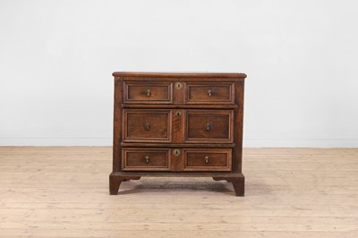 Lot 378 - A James II transitional oak chest of drawers