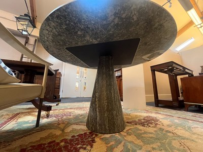Lot 250 - A green marble centre table by Rose Uniacke