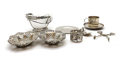 Lot 98 - A Victorian silver cup and saucer