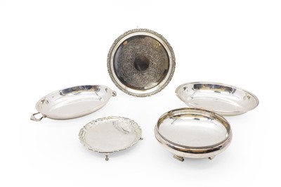 Lot 77 - A silver footed salver