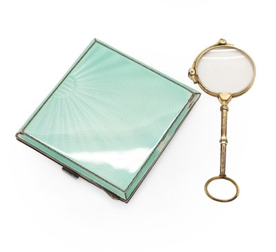 Lot 67 - A silver and enamel cigarette case