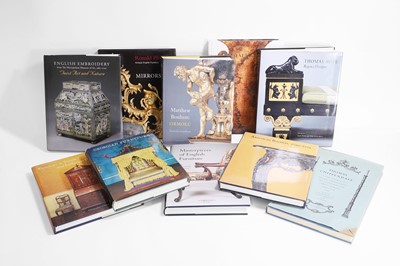 Lot 215 - A large collection of books on furniture, works of art, textiles and clocks