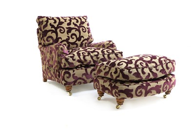 Lot 361 - A Duresta armchair and footstool