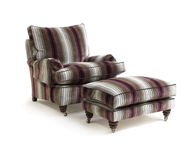 Lot 362 - ​​A Duresta armchair and footstool