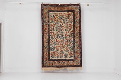Lot 241 - An Isfahan silk and wool rug