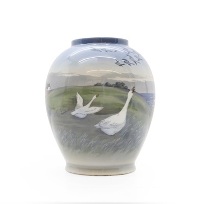 Lot 124 - A Royal Copenhagen porcelain vase