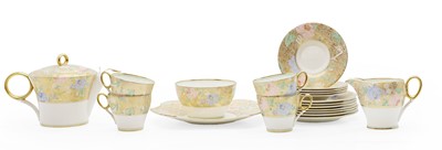 Lot 125 - A Shelley porcelain tea service