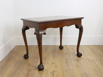 Lot 458 - A walnut side table