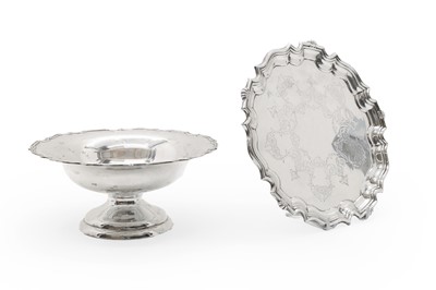 Lot 20 - A silver pedestal dish