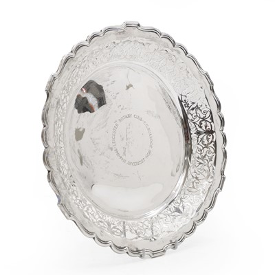 Lot 25 - An Edwardian pierced silver pedestal bowl
