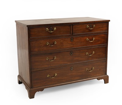 Lot 544 - A George III mahogany chest of drawers