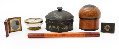 Lot 224 - A Kashmiri lacquered pot and cover