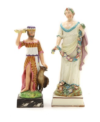 Lot 87 - Two Staffordshire figures