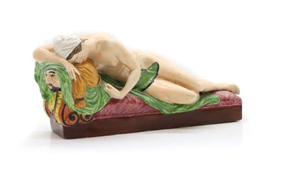 Lot 85 - A Staffordshire pottery figure of Lucretia