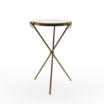 Lot 552 - A gilt-brass and marble occasional table
