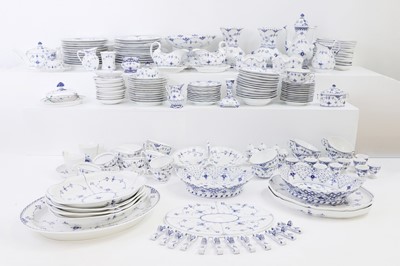 Lot 207 - An extensive Royal Copenhagen 'Blue Fluted' porcelain service