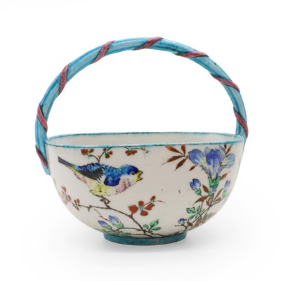 Lot 84A - A porcelain basket by Theodore Deck