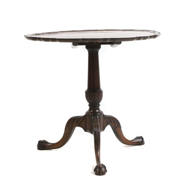 Lot 393 - A George III style mahogany tripod table