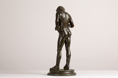 Lot 146 - A bronze figure of Narcissus