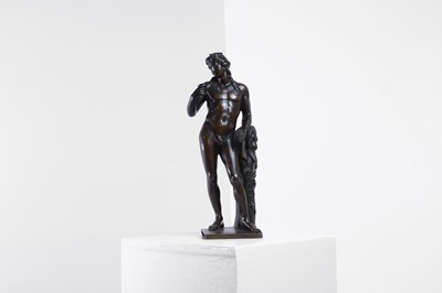 Lot 404 - A bronze figure of Bacchus