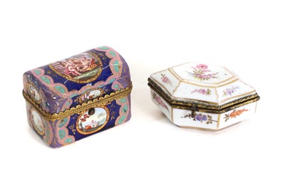 Lot 84 - An enamel miniature writing set