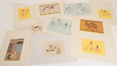 Lot 316 - A collection of ten Indian erotic studies