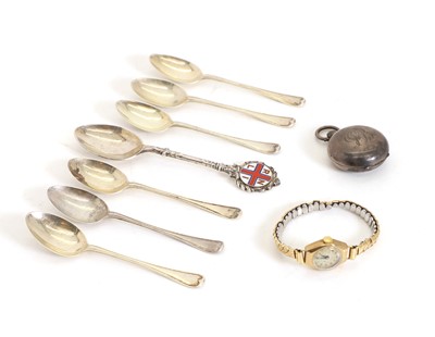 Lot 1 - A collection of six silver coffee spoons