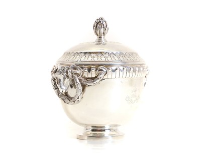 Lot 17 - A silver tea or hot water urn