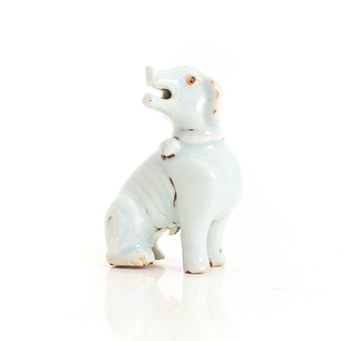 Lot 54 - A Chinese blue-glazed hound
