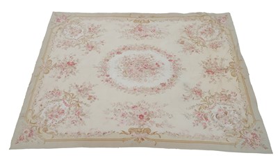 Lot 411 - An Abusson style flatweave carpet