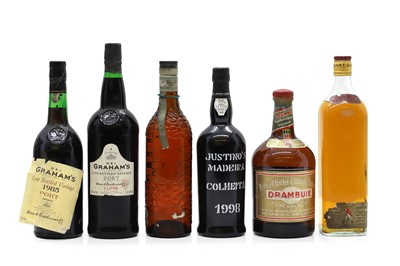 Lot 391 - A selection of spirits and fortified wines