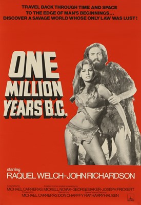Lot 158 - A 'One Million Years BC' film poster