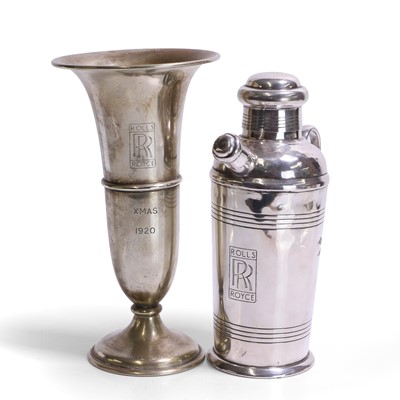 Lot 40A - A silver-plated Rolls-Royce 'X Mas' trophy